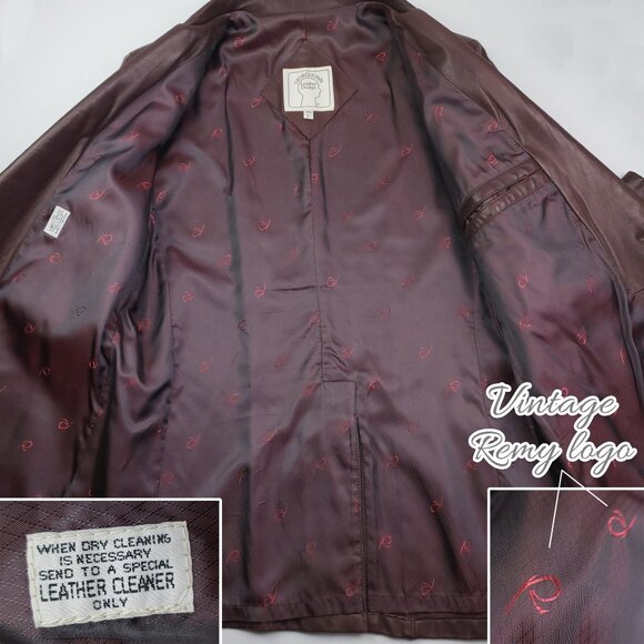 Georgetown Leather Design Remy Vintage Jacket Blazer Soft Supple Men's 46L - Picture 5 of 16
